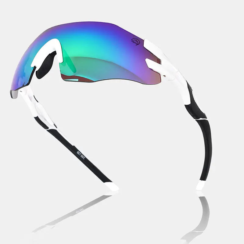 Reccy Unisex TrailGlide Rimless Sports Sunglasses - C3 Revo Polarized UV Protection