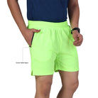 Ruggd Indian men's running shorts with multiple pockets and built-in liner, designed for active athletic wear.