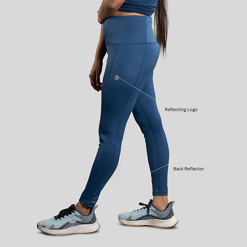 Ruggd Indian women's all-in-one training leggings in black, featuring a snug fit and flexible fabric for active wear.