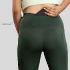 Ruggd Indian women's all-in-one training leggings in black with a high waistband and seamless design for active wear.
