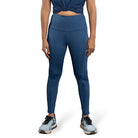 Ruggd Indian women's all-in-one training leggings in black with a sleek fit and high waistband, designed for active wear and workouts.