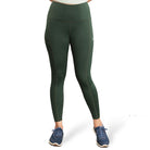 Ruggd Indian women's all-in-one training leggings in black with subtle branding and comfortable stretch fabric.