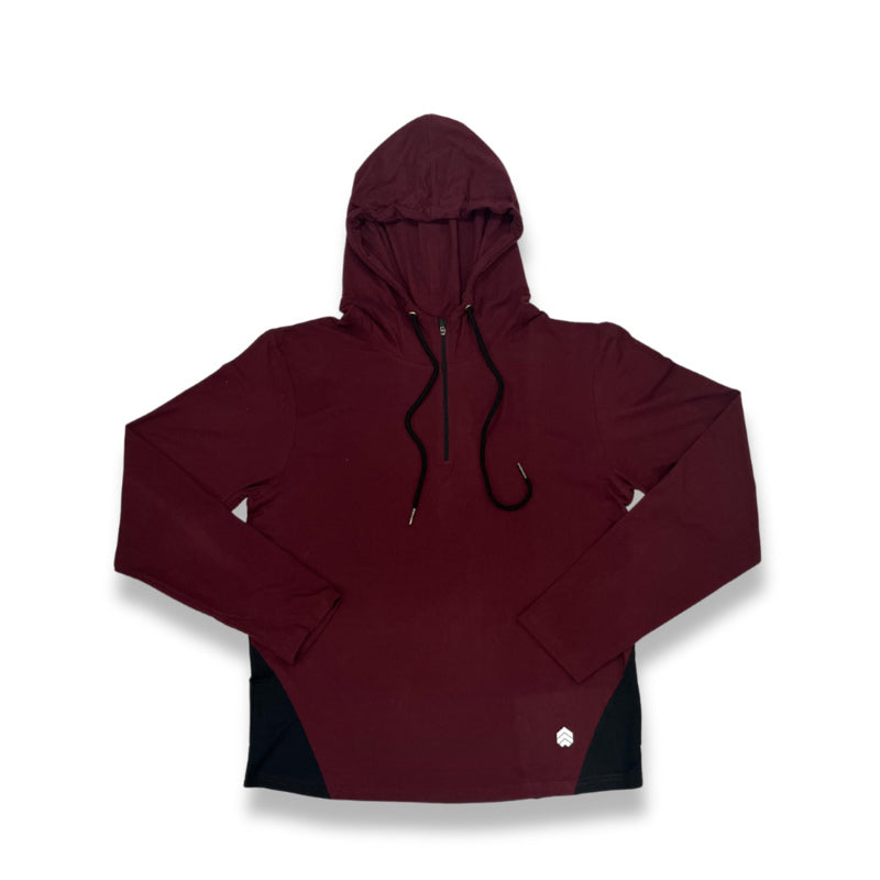 Indian women's Ruggd breathable hiking and trek T-shirt in brown, featuring lightweight, moisture-wicking fabric for outdoor activity.