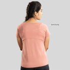 Ruggd Indian women's odor-resistant bamboo training T-shirt in black, featuring a comfortable fit and breathable fabric.