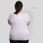 Ruggd Indian women's odor-resistant bamboo training T-shirt in lavender, lightweight and comfortable for active wear.