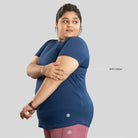 Ruggd Indian women's odor-resistant bamboo training T-shirt in vibrant yellow, featuring a comfortable fit and breathable fabric.