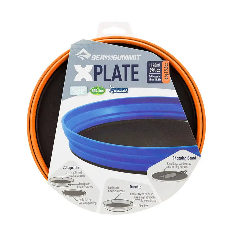 Sea to Summit Collapsible Trekking X-Plate - Orange / One Size - Camp Kitchen