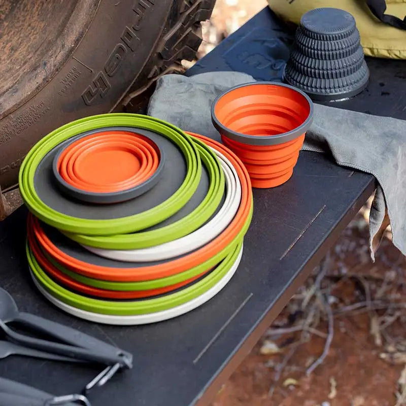 Sea to Summit Collapsible Trekking X-Plate - Orange / One Size - Camp Kitchen