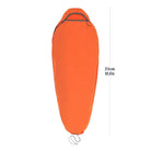 Sea to Summit Reactor Extreme mummy sleeping bag liner with drawcord, lightweight and breathable for added comfort and warmth.