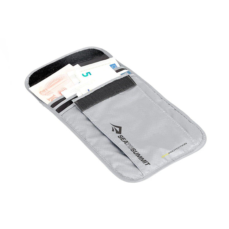 Sea to Summit RFID Neck Wallet - Grey / One Size - Travel Essentials