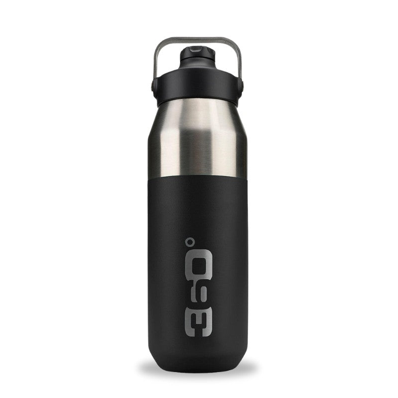 Sea to Summit Sip Cap Vacuum Insulated 550ml Black Bottle - Black / 500 ml - Drinkware