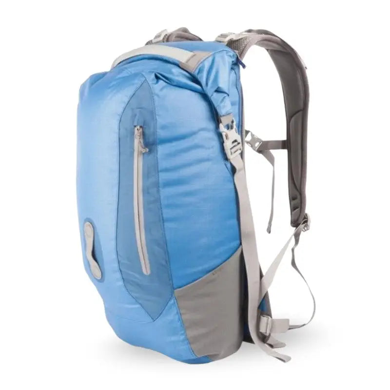 Sea to Summit waterproof climbing backpack 26L Rapid Drypack with secure straps and durable material for outdoor adventures.