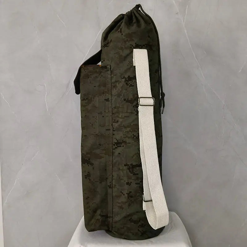 SkiD O2 Unisex Double Block Pocket Mat Yoga Bag - Olive Green - Yoga