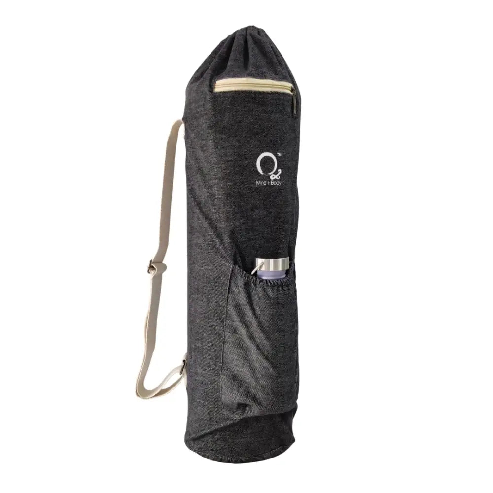 Skid O2 Unisex Yoga Mat Bag-2 Pockets - Charcoal - Yoga