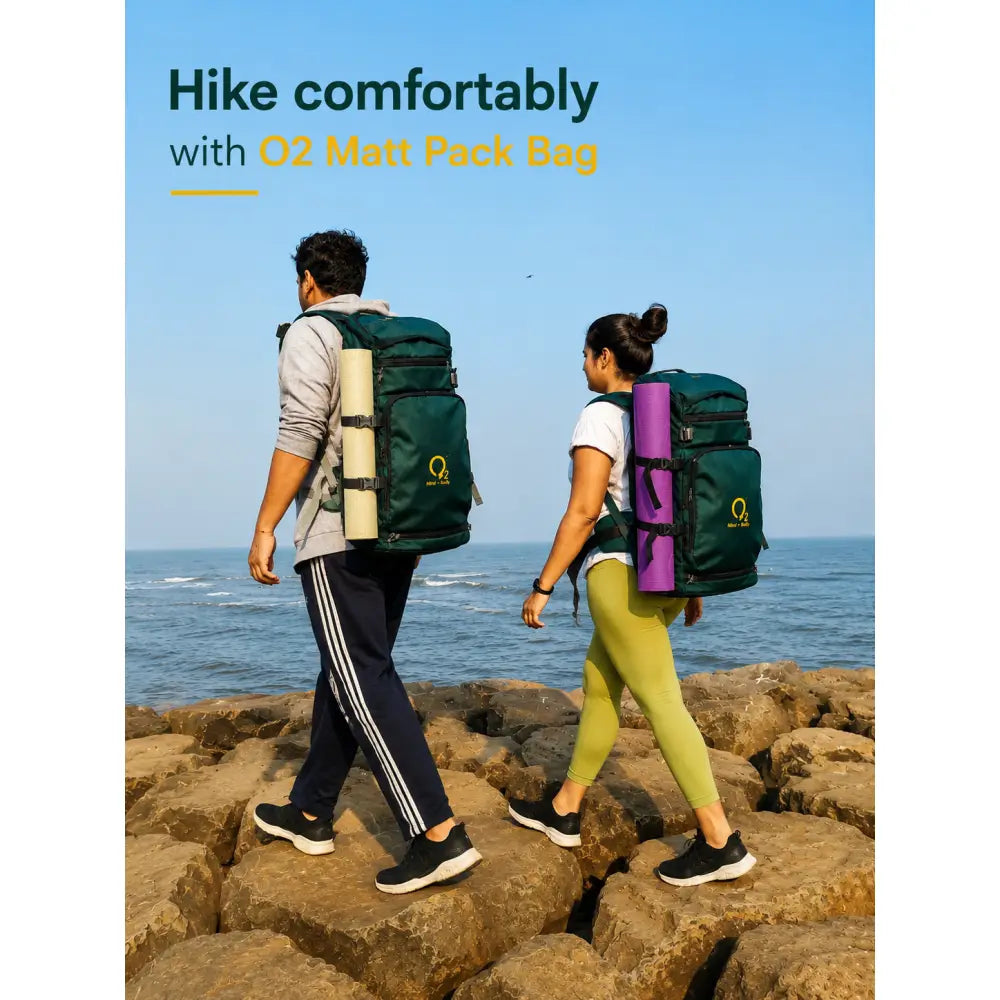 backpack for traveling with yoga matt SkiD O2 Unisex Yoga Matt Pack Bag for Travel & Hiking