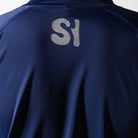 Surface Interval women's oceanic rash guard T-shirt with full sleeves in navy blue, designed for sun protection and active wear.