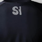 Surface Interval Women's Oceanic Human Rash Guard T-shirt with full sleeves, black, designed for sun protection and water activities.