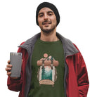 The Mahua Store Men’s Bag full of Memories Print T-shirt - Olive / XS - T-shirt