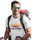 The Mahua Store Men's Born Hiker Print T-shirt