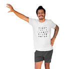 The Mahua Store Men’s Camping A to Z Print T-shirt - White / XS - T-shirt