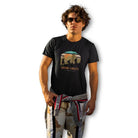 The Mahua Store Men’s Chasing Sunsets Print T-shirt - Black / XS - T-shirt