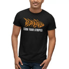 The Mahua Store Men’s Earn Your Stripes Print T-shirt - Black / XS - T-shirt