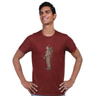 The Mahua Store Men’s The Hiker-Male Print T-shirt - Red / XS - T-shirt