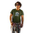 The Mahua Store Men’s Into the Wild Print T-shirt - Olive / XS - T-shirt