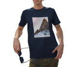 The Mahua Store Men’s Mountains Let Me Print T-shirt - Navy / XS - T-shirt