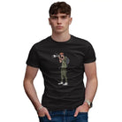The Mahua Store Men’s The Photographer-Male Print T-shirt - Black / XS - T-shirt