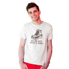 The Mahua Store Men’s Rambler’s Boots Print T-shirt - White / XS - T-shirt
