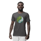 The Mahua Store Men’s Tranquility Circle Print T-shirt - Gray / XS - T-shirt