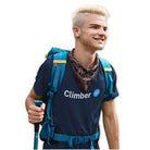The Mahua Store Men’s The Verified Climber Male Print T-shirt - Navy / XS - T-shirt