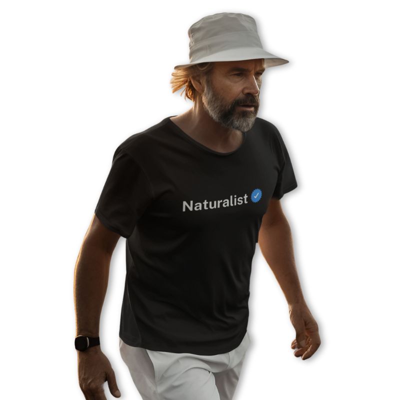 The Mahua Store Men’s The Verified Naturalist Male Print T-shirt - Black / XS - T-shirt