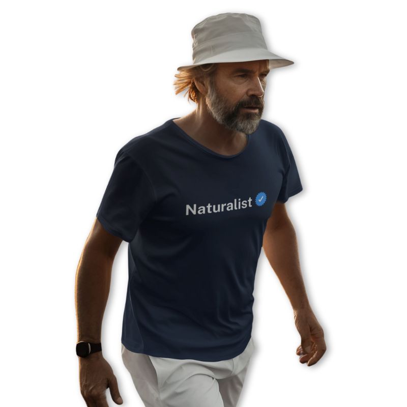 The Mahua Store Men’s The Verified Naturalist Male Print T-shirt - Navy / XS - T-shirt