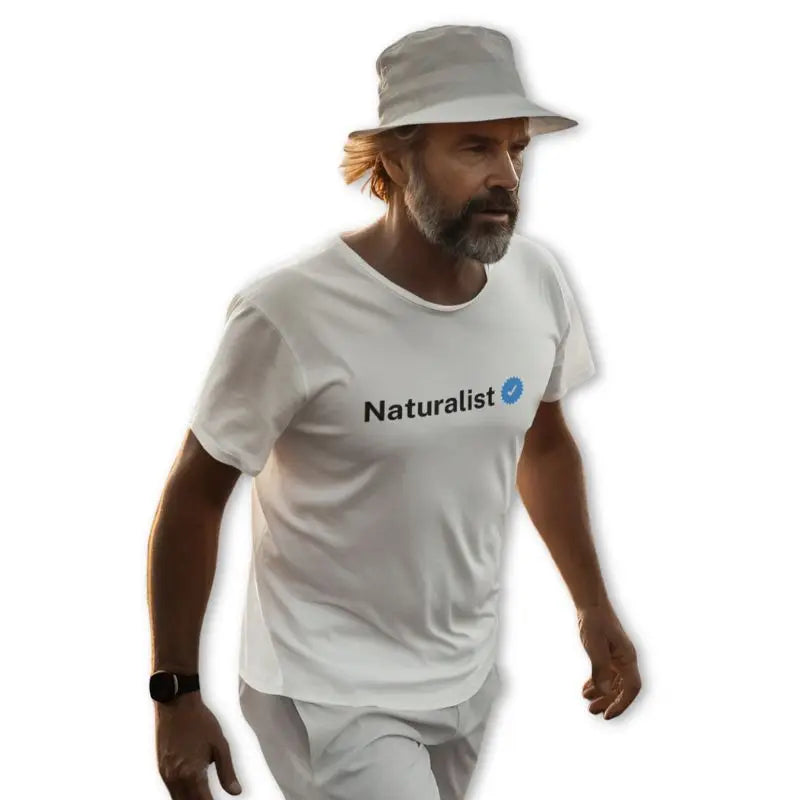 The Mahua Store Men’s The Verified Naturalist Male Print T-shirt - White / XS - T-shirt