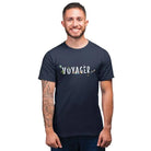 The Mahua Store Men’s Voyager Print T-shirt - Navy / XS - T-shirt