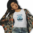 The Mahua Store Women’s Adventure is Calling Print T-shirt - White / XS - T-shirt