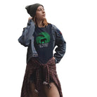 The Mahua Store Women’s The Forest Soul Series-Elephant Print T-shirt - Navy / XS - T-shirt