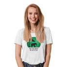 The Mahua Store Women’s The Forest Soul Series-Elephant Print T-shirt - White / XS - T-shirt