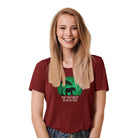 The Mahua Store Women’s The Forest Soul Series-Elephant Print T-shirt - Red / XS - T-shirt
