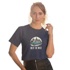 The Mahua Store Women’s Into the Wild Print T-shirt - Navy / XS - T-shirt