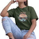 The Mahua Store Women’s Lost Print T-shirt - Green / XS - T-shirt