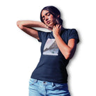 The Mahua Store Women’s Mountains Let Me Print T-shirt - Navy / XS - T-shirt
