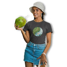 The Mahua Store Women’s Tranquility Circle Print T-shirt - Gray / XS - T-shirt