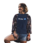 The Mahua Store Women’s The Verified Birder Female Print T-shirt - Navy / XS - T-shirt