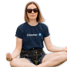 The Mahua Store Women’s The Verified Climber Female Print T-shirt - Navy / XS - T-shirt