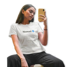 The Mahua Store Women’s The Verified Nomad Female Print T-shirt - White / XS - T-shirt