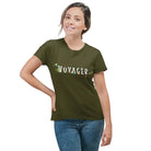 The Mahua Store Women’s Voyager Print T-shirt - Olive / XS - T-shirt