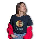 The Mahua Store Women’s Wander Woman Print T-shirt - Navy / XS - T-shirt